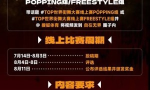 TOP世界街舞大赛全球总决赛落幕 线上赛延续精彩青春不打烊